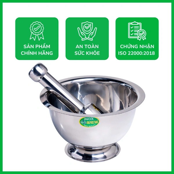 Bộ chày cối inox 201 giá rẻ