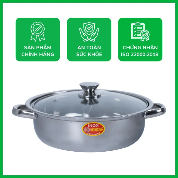 nồi lẩu inox 2 ngăn