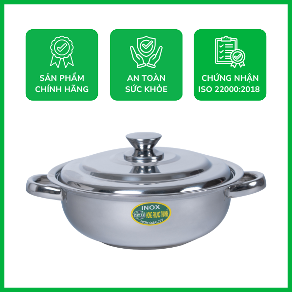 Nồi lẩu inox nắp inox giá tốt