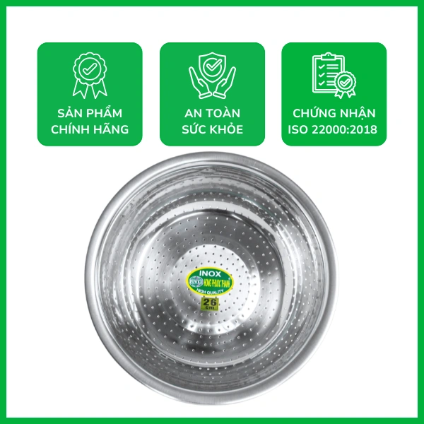 Rổ rá inox 304 bền đẹp