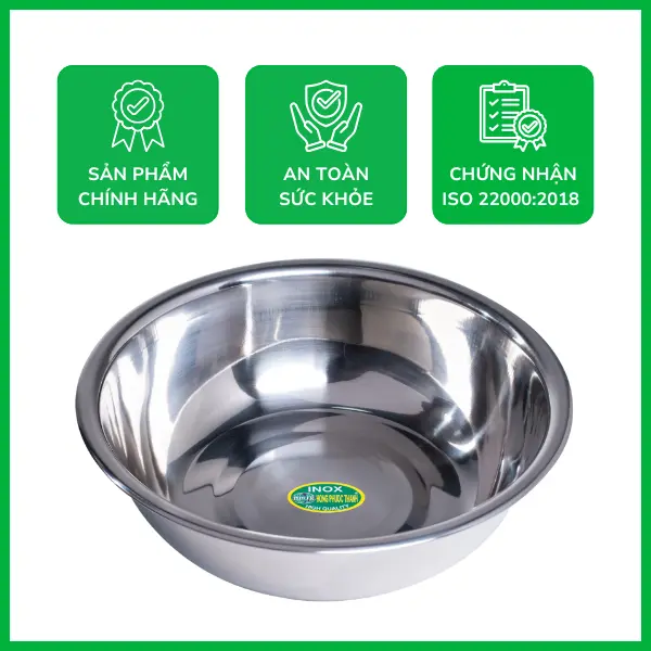 Thau inox 201 bền bỉ