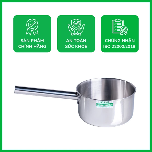Gáo ngắn inox 304 tiện lợi