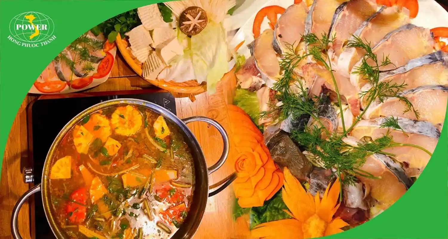 Thưởng thức lẩu cá tầm
