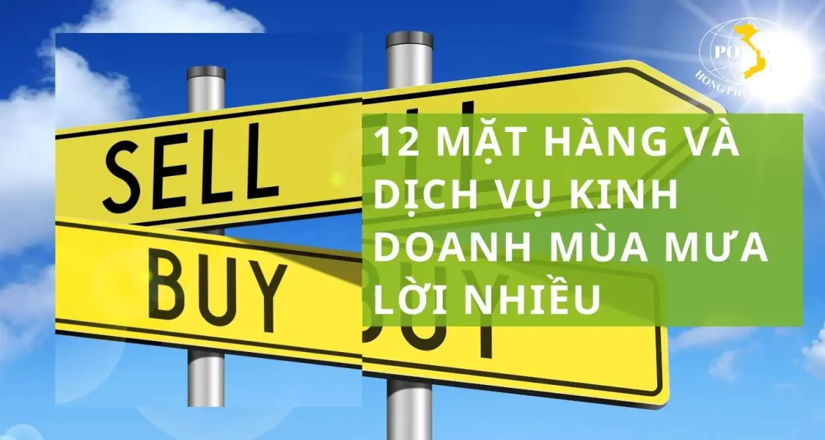 12 mặt hàng và dịch vụ kinh doanh mùa mưa đông khách, lời nhiều