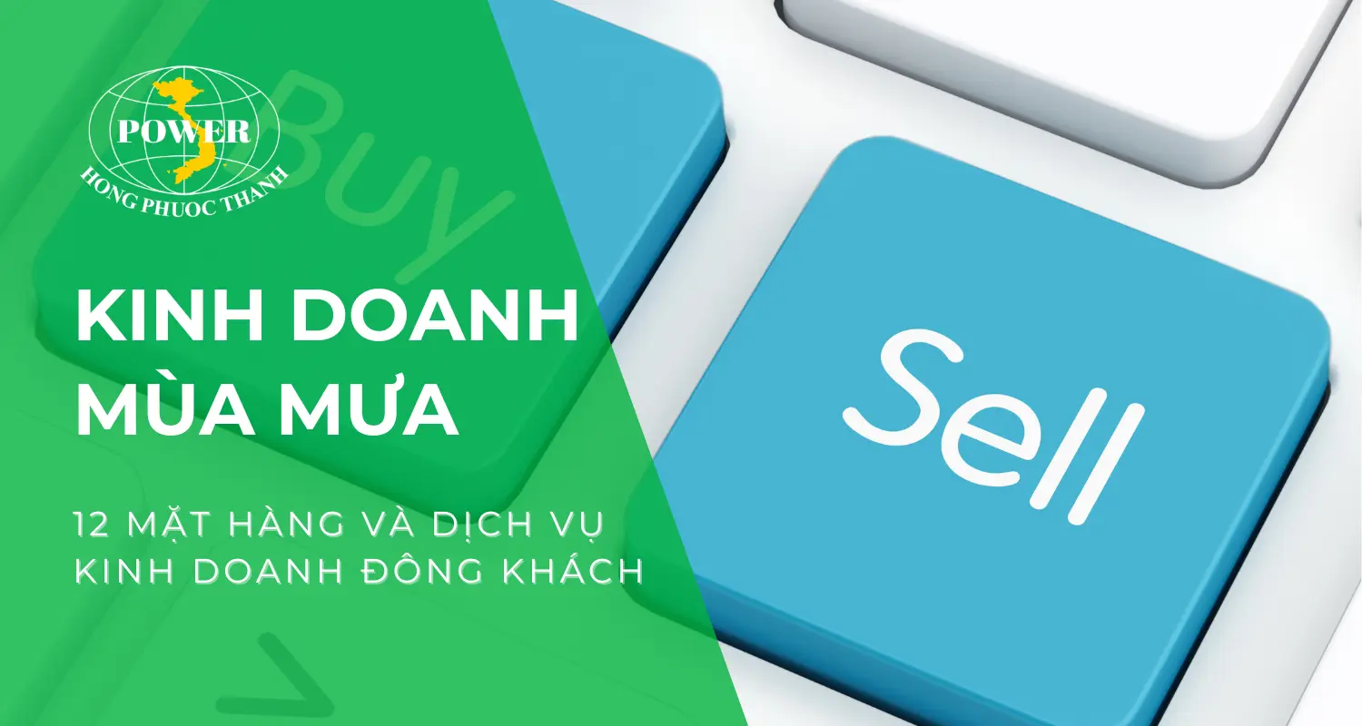 12 mặt hàng và dịch vụ kinh doanh mùa mưa đông khách, lời nhiều