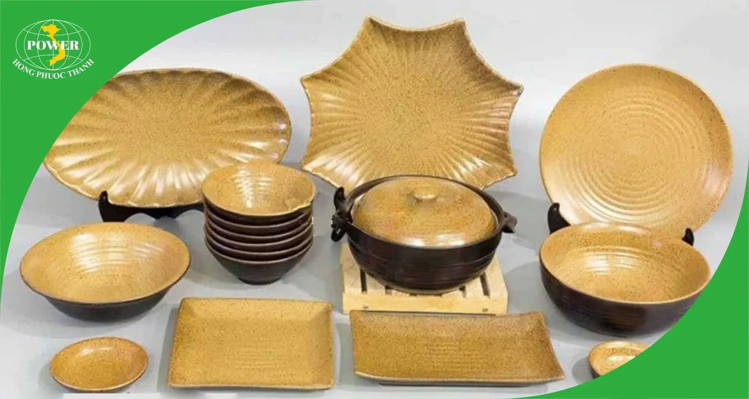 Bộ Bát Tràng men gốm