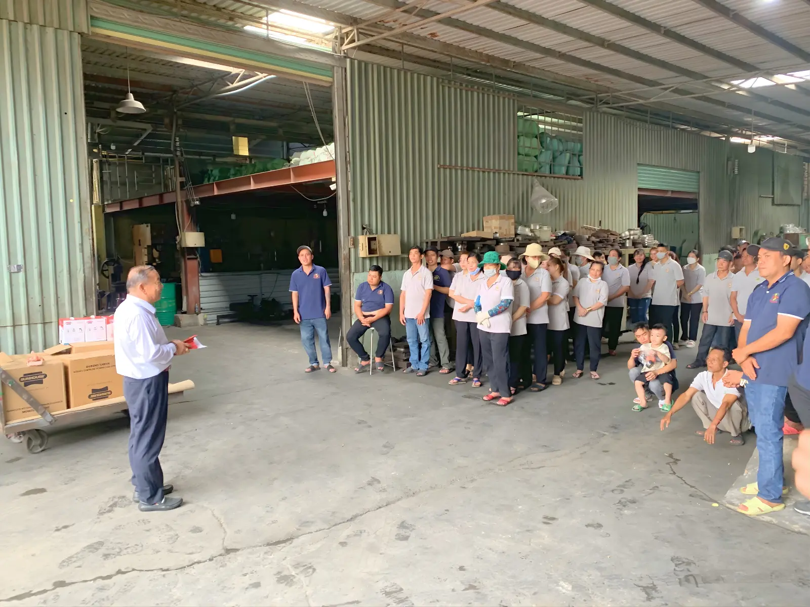 Lãnh đạo Hồng Phước Thành phát biểu